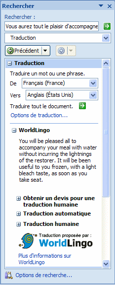 droite en anglais traduction